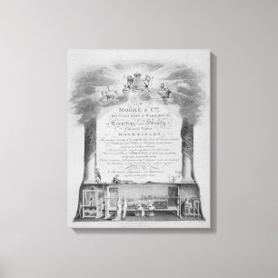 Moore & Co. Trade Card Canvas Afdruk