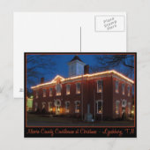 Moore County Courthouse at Night - Lynchburg, TN Briefkaart (Voorkant / Achterkant)