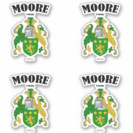Moore Crest Ierse vertaling & betekenis (x4) Sticker