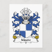 Moore Family Crest Briefkaart (Voorkant)
