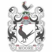 Moore Family Crest Sticker (Voorkant)