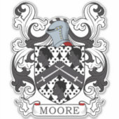 Moore Family Crest Sticker (Voorkant)