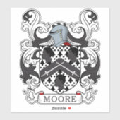 Moore Family Crest Sticker (Vel)