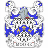 Moore Family Crest Sticker (Voorkant)