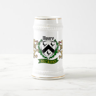 Moore Irish Shield Beer Stein Bierpul