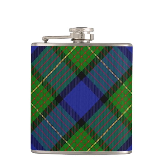 Moore/Muir Tartan Flask Heupfles (Voorkant)