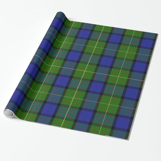 Moore/Muir Tartan Wrapping Paper Cadeaupapier (Uitgerold)