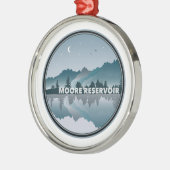 Moore Reservoir New Hampshire Reflection Metalen Ornament (Links)