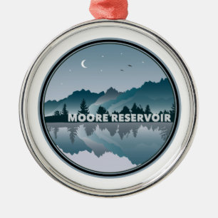 Moore Reservoir New Hampshire Reflection Metalen Ornament