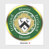 Moore Shield & Celtic Cross gepersonaliseerd Sticker (Vel)