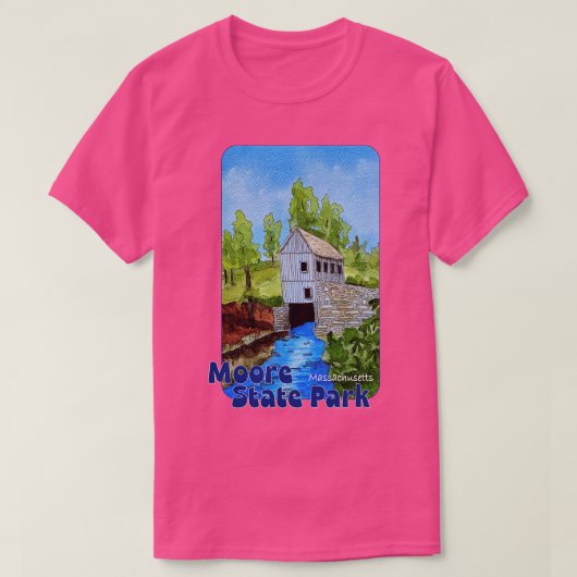 Moore State Park, Massachusetts T-shirt (Design voorkant)