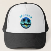 MOOREA (blauw) Trucker Pet (Voorkant)