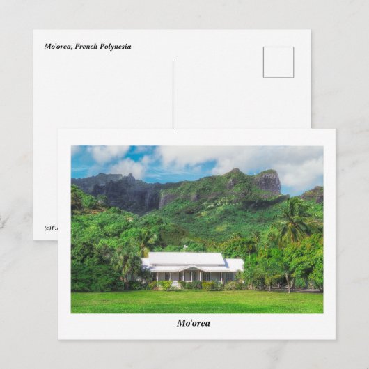 Mo'orea Briefkaart (Voorkant / Achterkant)