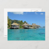 Moorea bungalows briefkaart (Voorkant / Achterkant)