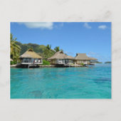 Moorea bungalows briefkaart (Voorkant)