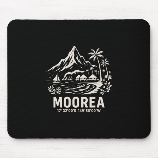 Moorea Eiland Frans-Polynesië Strandvakantie Muismat (Voorkant)