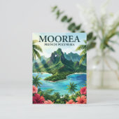 Moorea Frans-Polynesië Briefkaart (Staand voorkant)