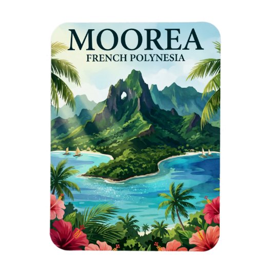Moorea Frans-Polynesië Magneet (Verticaal)