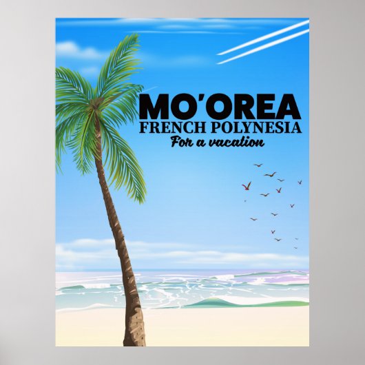 Mo'orea Frans-Polynesië Poster (Voorkant)