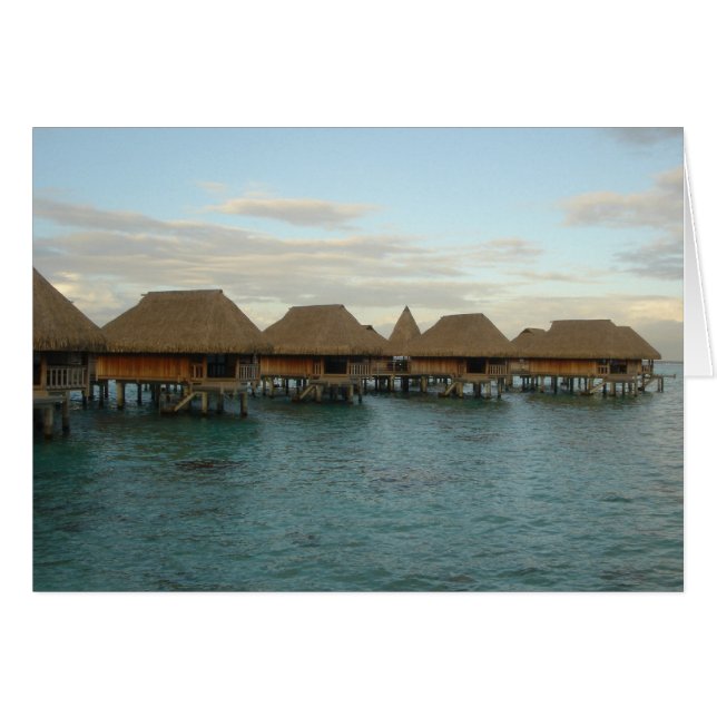 Moorea Huts in Dusk (Voorkant Horizontaal)