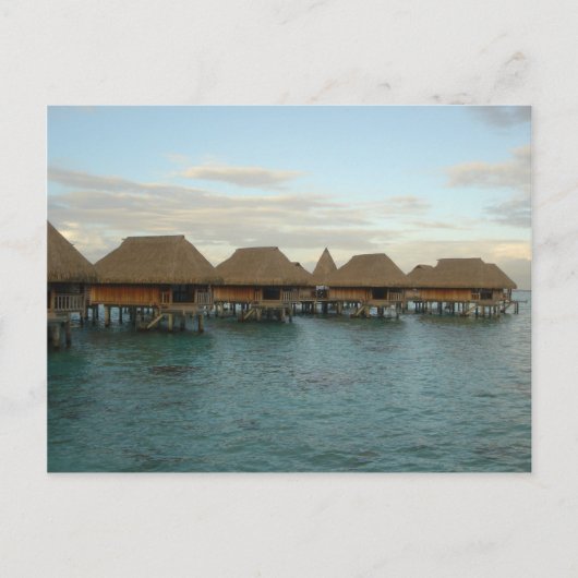 Moorea Huts in Dusk Briefkaart (Voorkant)