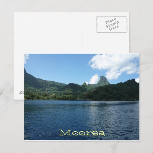 Moorea Island, Frans-Polynesië. Briefkaart (Voorkant / Achterkant)