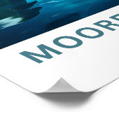 Moorea Island Frans Polynesië Reisprint Poster (Hoek)