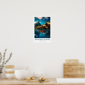 Moorea Island Frans Polynesië Reisprint Poster (Keuken)