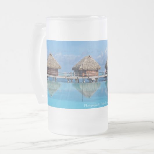 Moorea Mirror Frosted Glass Matglas Bierpul (Voorkant links)