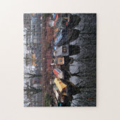 Moored Narrowboot Reflection Little Venice London Legpuzzel (Verticaal)