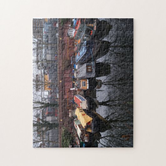 Moored Narrowboot Reflection Little Venice London Legpuzzel (Verticaal)