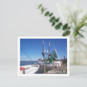 Moored Shrimp Boats Briefkaart (Staand voorkant)
