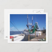 Moored Shrimp Boats Briefkaart (Voorkant / Achterkant)