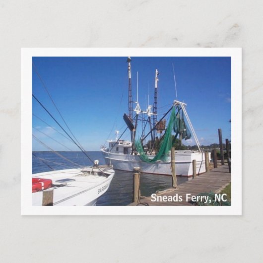 Moored Shrimp Boats Briefkaart (Voorkant)