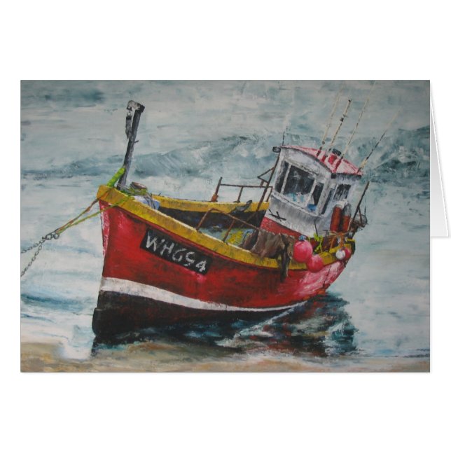 Moored Vissen Boat (Voorkant Horizontaal)