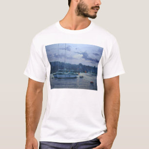 Moored yachts late namiddag t-shirt