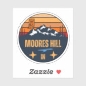 Moores Hill, Indiana Sticker (Vel)