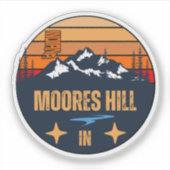 Moores Hill, Indiana Sticker (Voorkant)