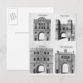 Moorgate, crimineel, Ludgate Bridgegate Briefkaart (Voorkant / Achterkant)