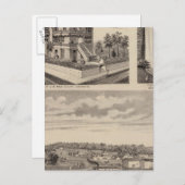 Moorhead Clay County, Minnesota Briefkaart (Voorkant / Achterkant)