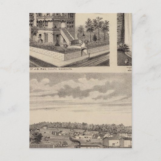 Moorhead Clay County, Minnesota Briefkaart (Voorkant)