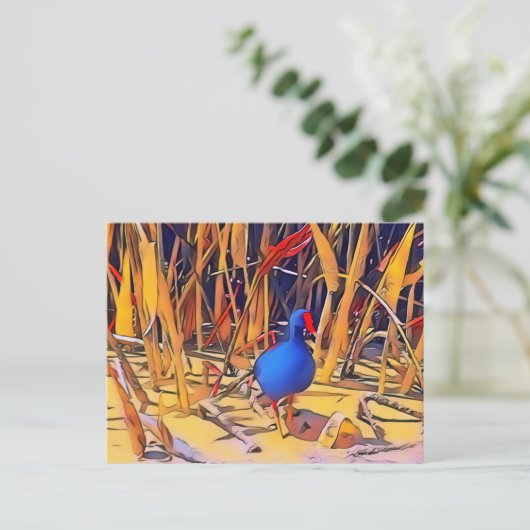 Moorhen Briefkaart (Staand voorkant)