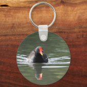 Moorhen en Reflectie Sleutelhanger (Voorkant)