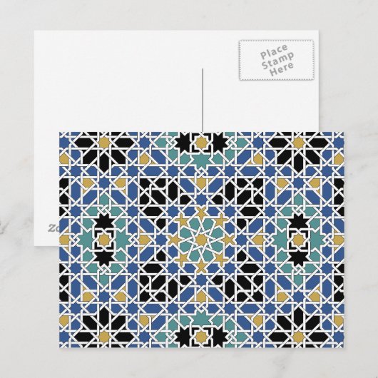 Moorige tegels briefkaart (Voorkant / Achterkant)