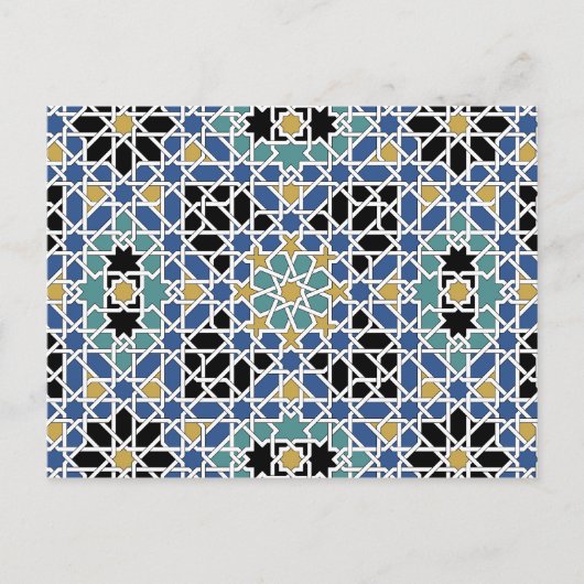 Moorige tegels briefkaart (Voorkant)