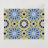 Moorige tegels briefkaart (Voorkant)