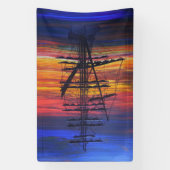 Mooring bij zonsopgang spandoek (Verticaal)
