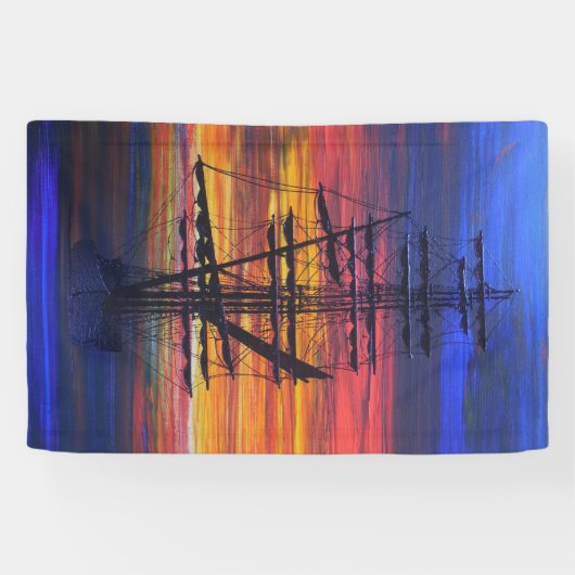 Mooring bij zonsopgang spandoek (Horizontaal)