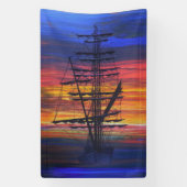 Mooring bij zonsopgang spandoek (Verticaal)