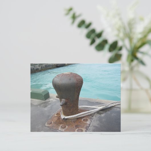Mooring Bollard Briefkaart (Staand voorkant)